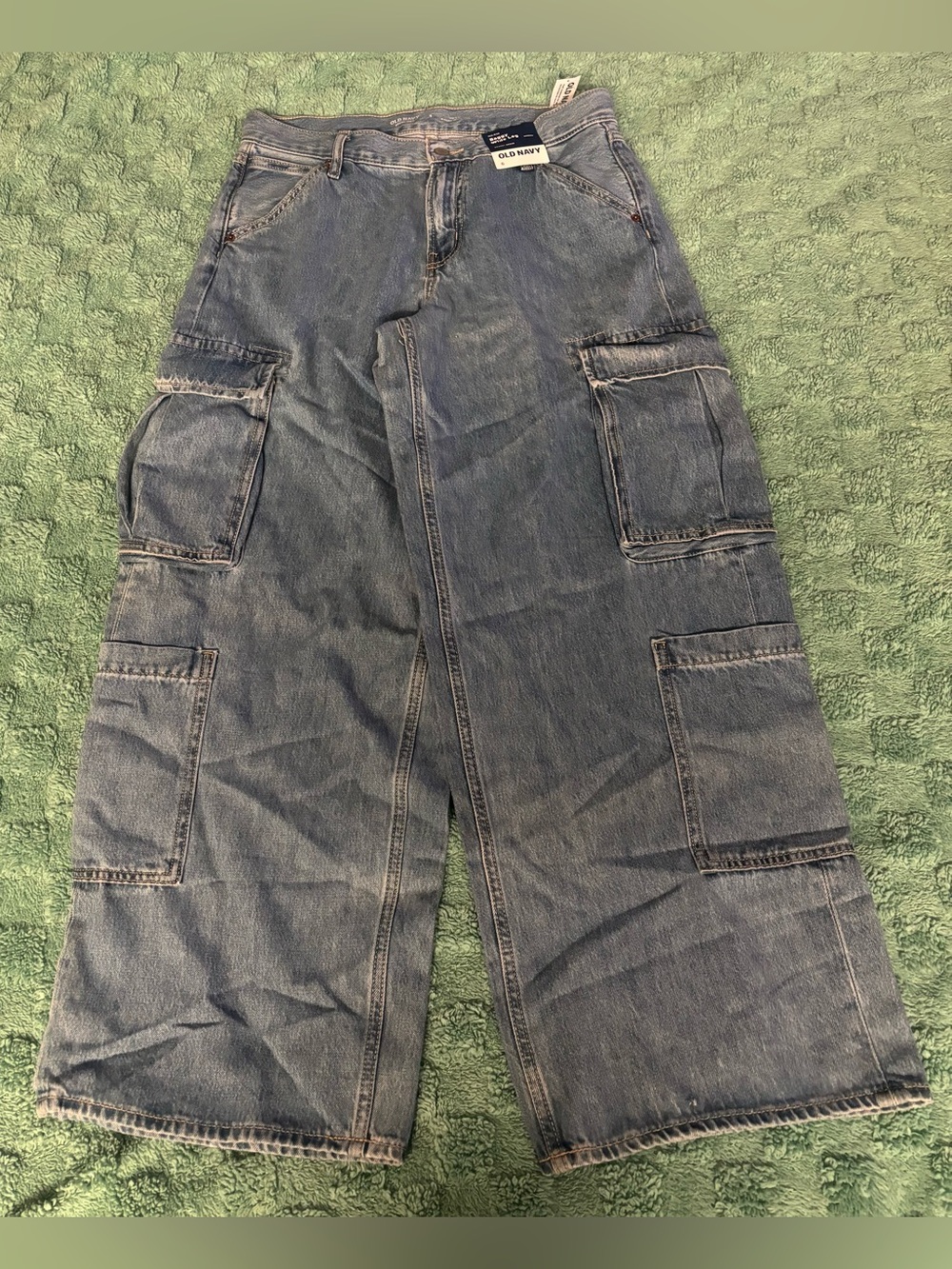 NWT Old Navy High-Rise Baggy Wise Leg Draped Denim